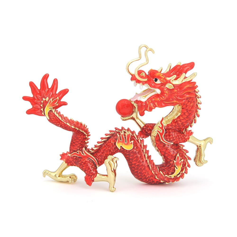 Amuleta cu Dragon Rosu cu bila de foc, impotriva conflictelor
