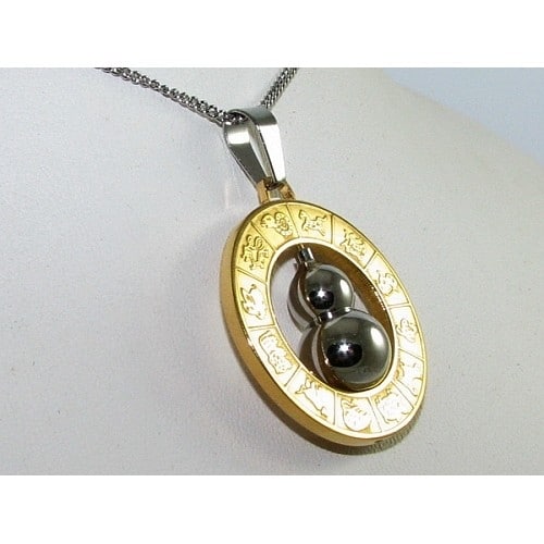 Pandantiv Amuleta -Medalion cu wu lou , cele 12 zodii si cele 8 simboluri
