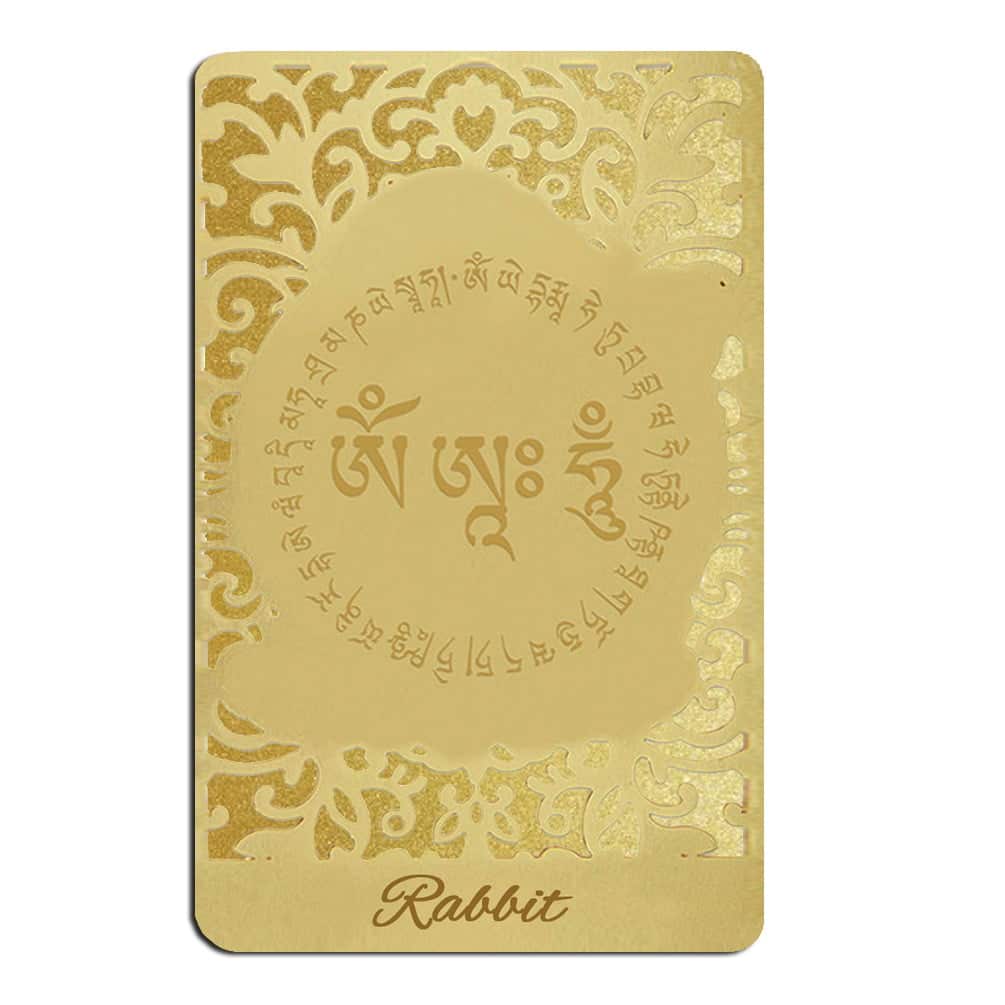 Card de protectie pentru zodia iepure MANJUSHRI