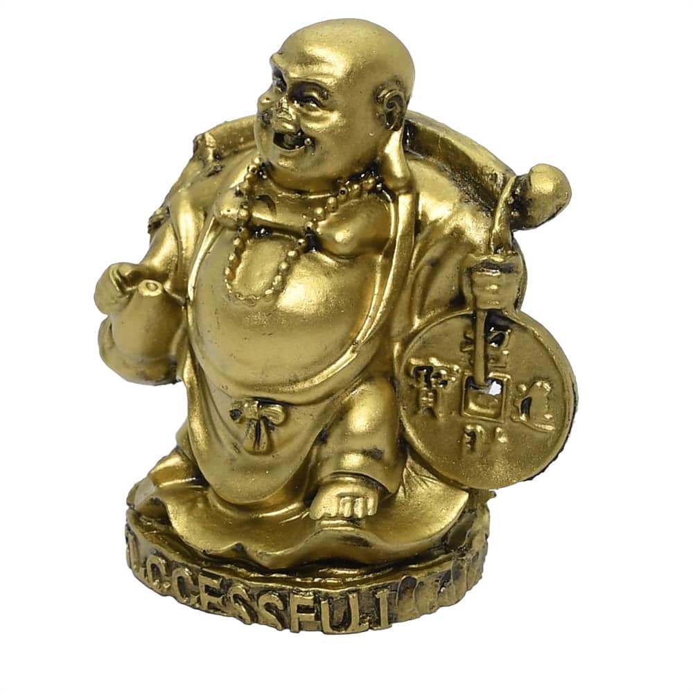 Set sase Buddha Razand aurii pentru sanatate si prosperitate