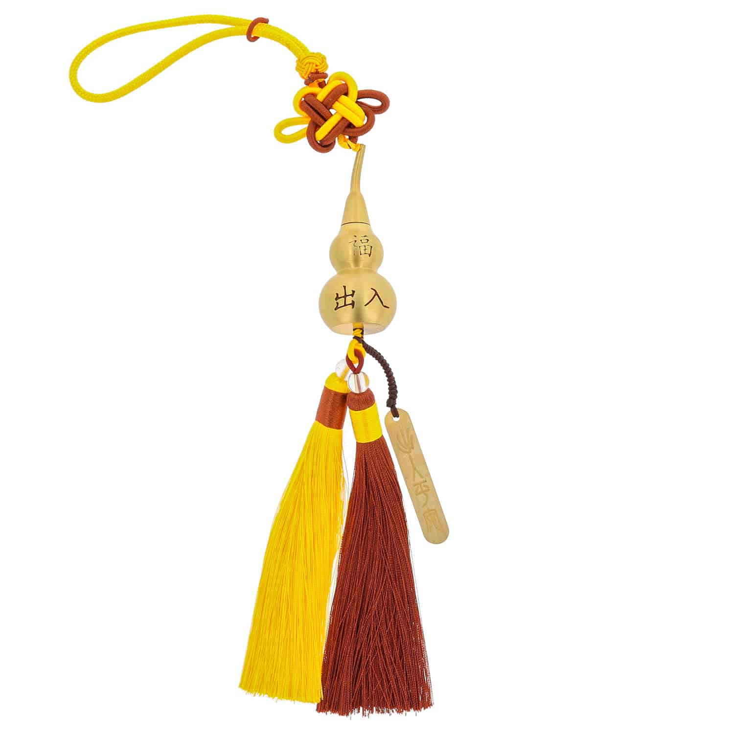 Amuleta cu Wu Lou (ulu) , nod mistic si mantra de sanatate – model 1